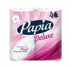 Туалетная бумага Папия Papia Deluxe Dolce Vita аромат А-4 4 слоя 