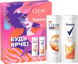 CLEAR+REXONA Подарочный набор  FEMALE женский