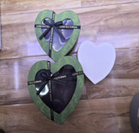 Коробка подарочная Сердце 175*145*75мм 