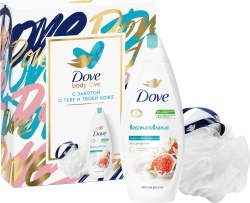 DOVE Подарочный набор  НЕЖНОЕ ОЧИЩЕНИЕ женский 