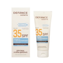 Дефанс DEFANCE крем-флюид для лица и зоны декольте SPF 35 с гиалуроном и коллагеном 75 мл 