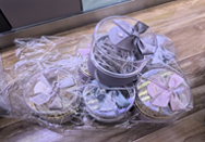 Коробка подарочная с прозрачной крышкой, 125*125*115мм 