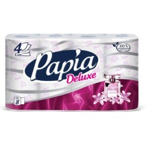 Туалетная бумага Папия Papia Deluxe Dolce Vita аромат А-8 4 слоя 